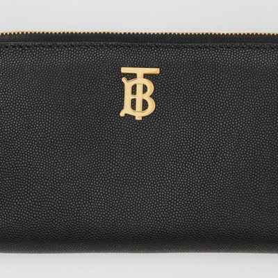 Burberry Monogram Motif Grainy Leather Ziparound Wallet outlook