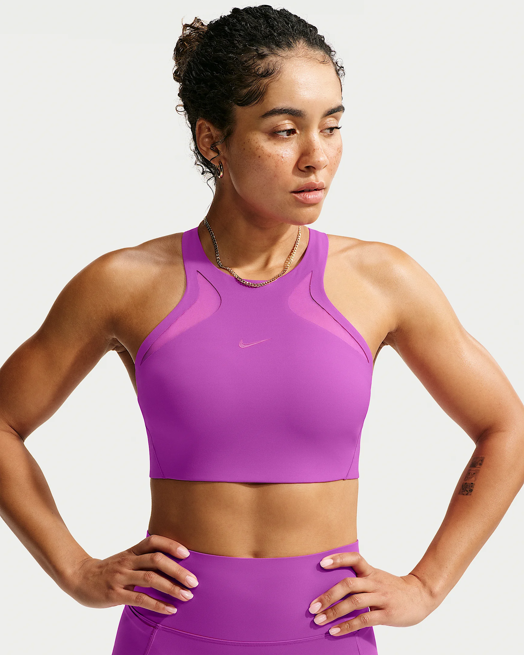 Nike Universa Women's Medium-Support Mesh Sports Bra - 1