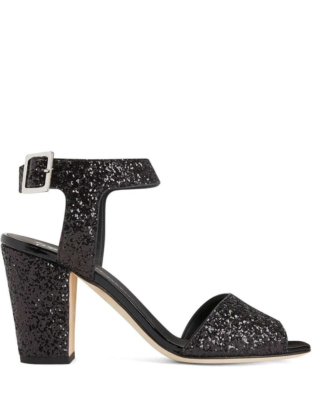 Emmanuelle 80mm glitter sandals - 1