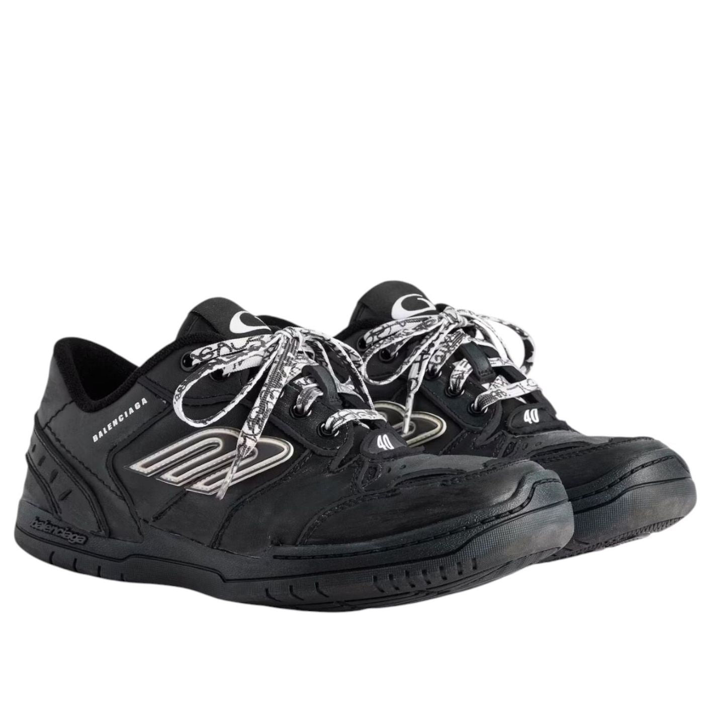 (WMNS) Balenciaga Hamptons Worn-out 'Black' 841763WCURB1000 - 2