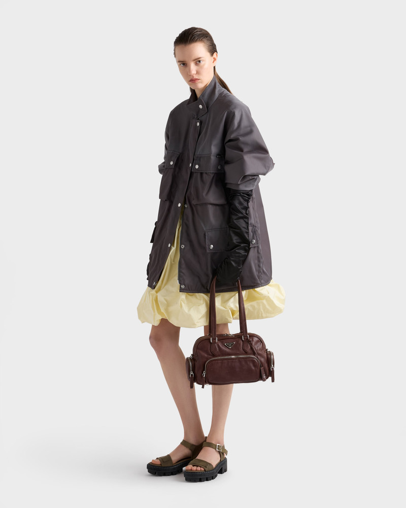 Prada Medium leather top-handle bag outlook