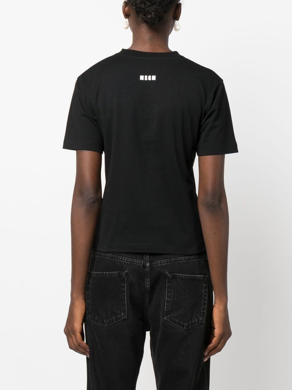logo-print cotton T-shirt - 4