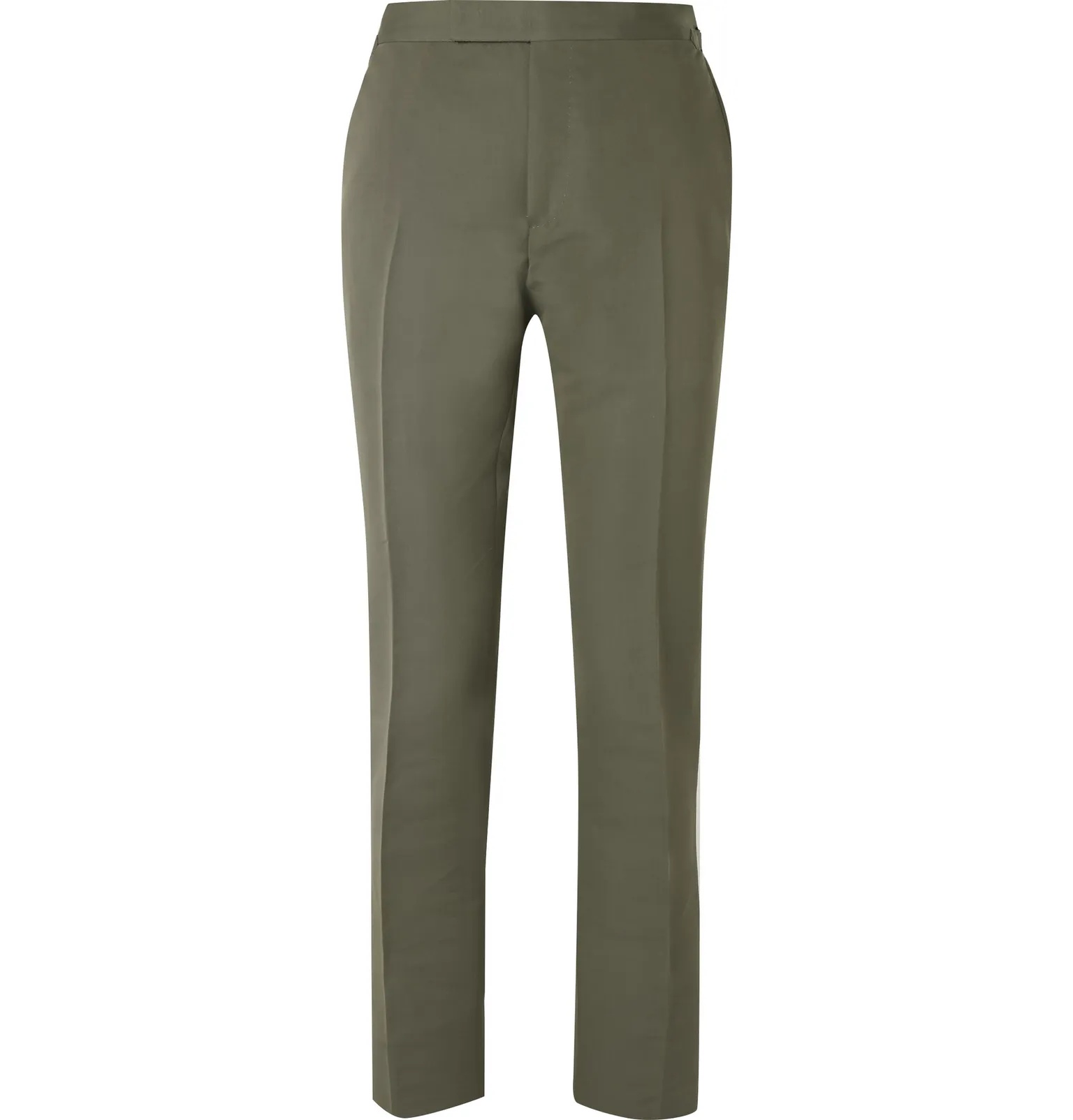 Shelton Slim-Fit Cotton and Silk-Blend Suit Trousers - 1