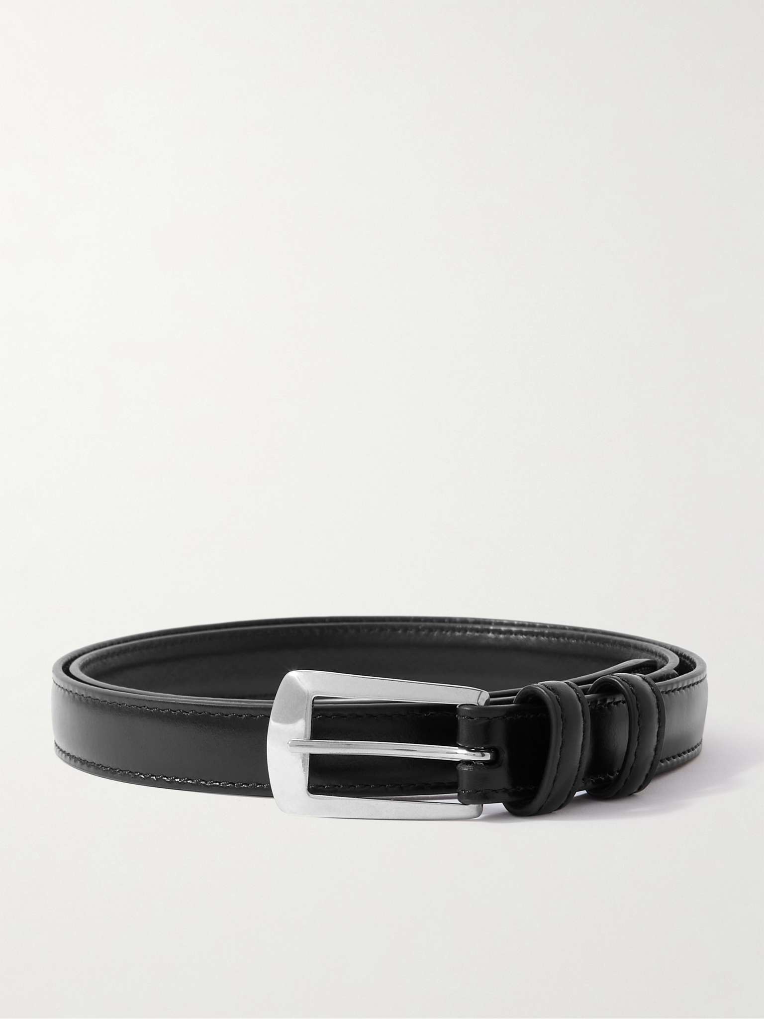 1.8cm Glossed-Leather Belt - 1