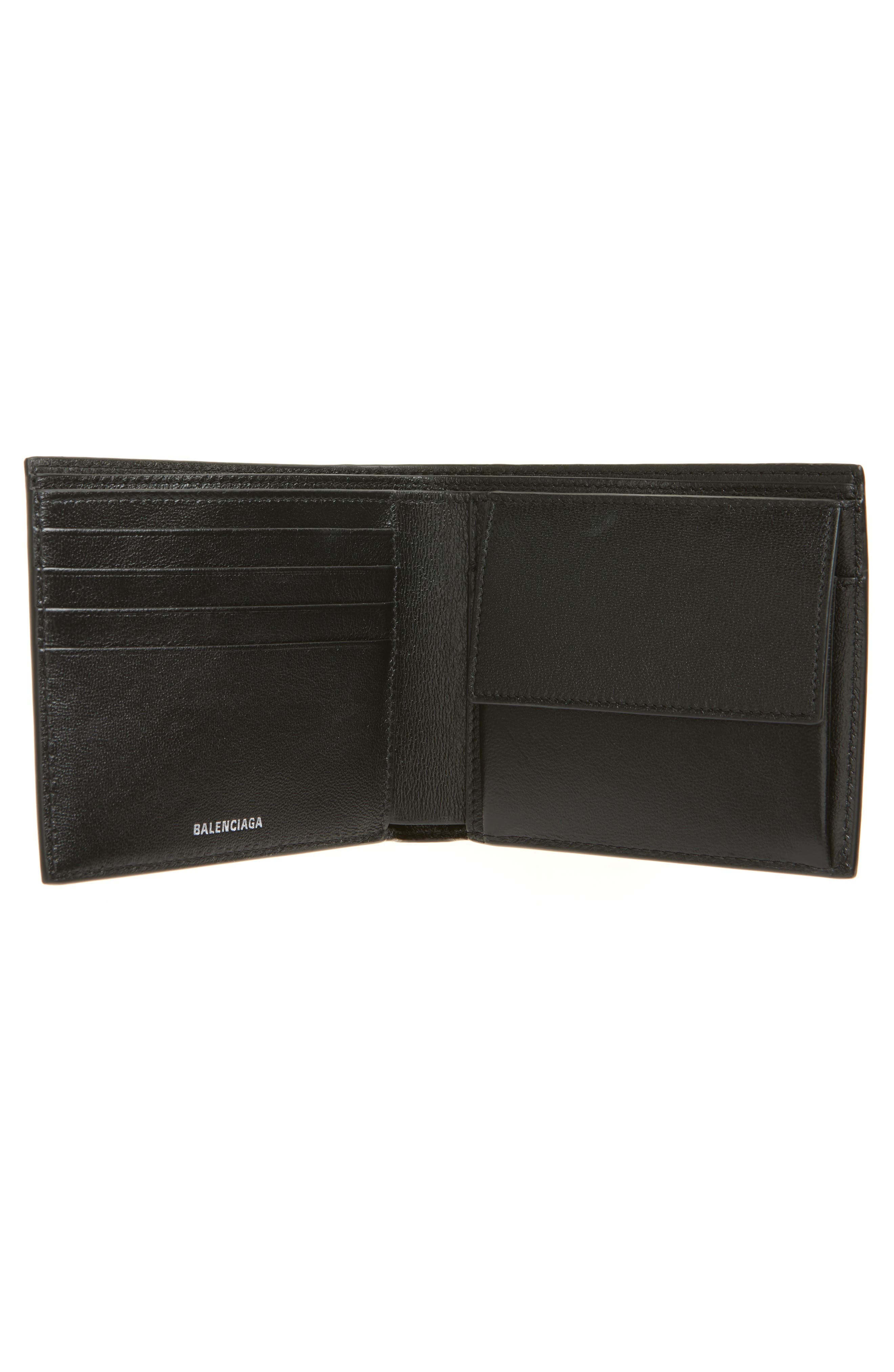 Balenciaga Leather Bifold Wallet in Black at Nordstrom - 2