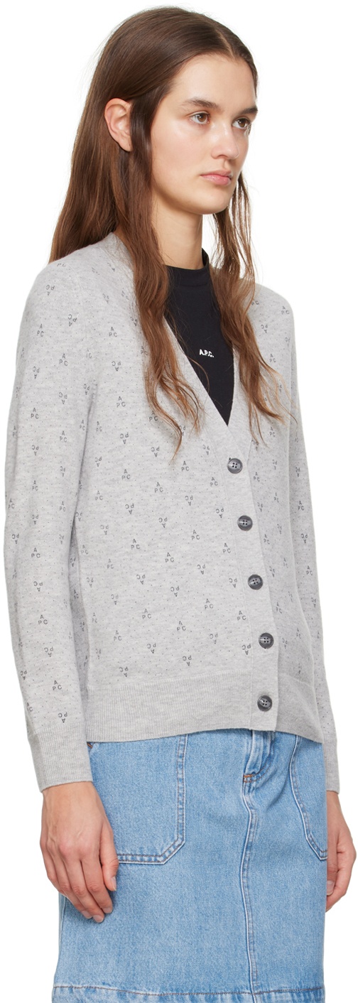 Gray Louison Cardigan - 2