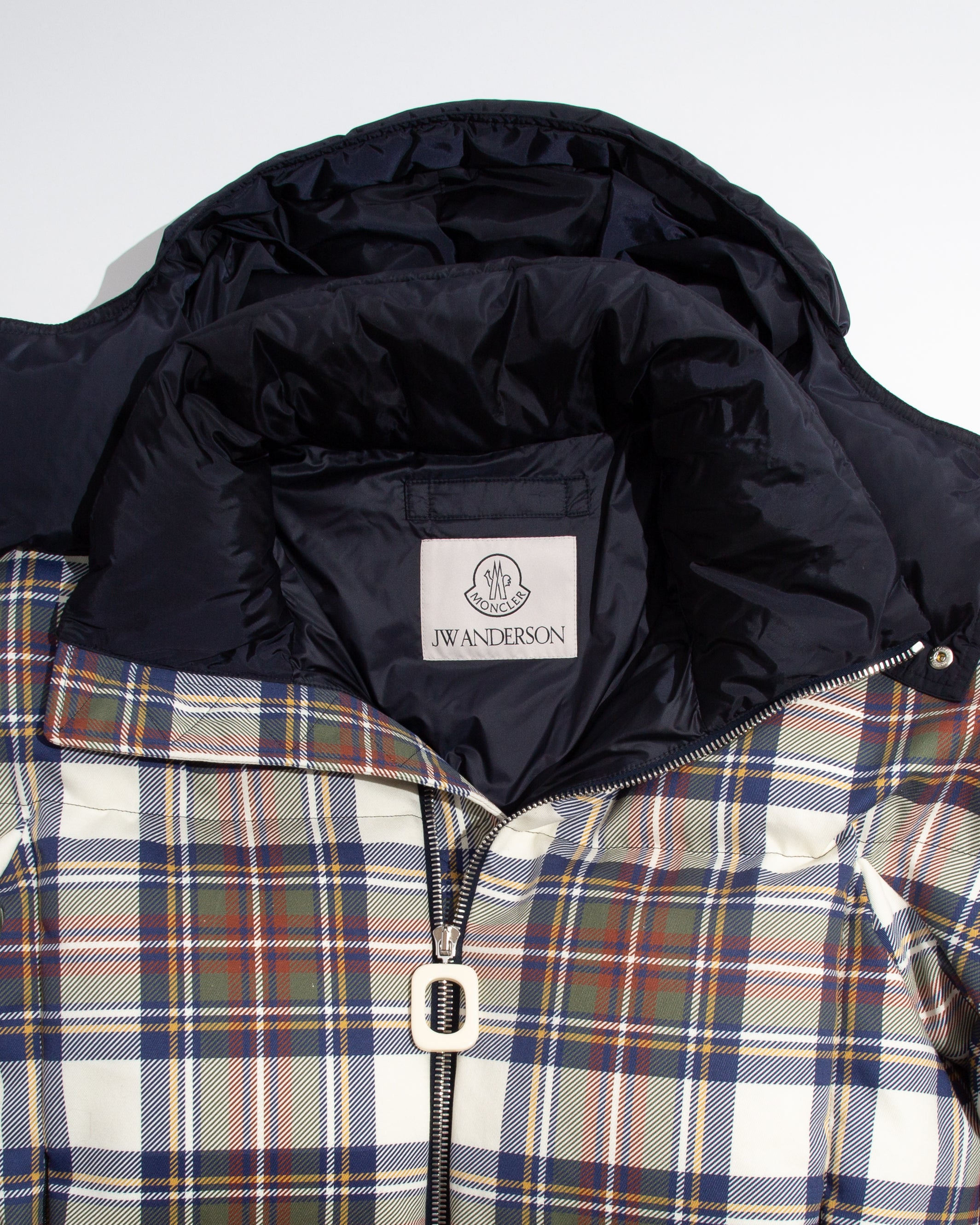 MENS JW ANDERSON X MONCLER PLAID PUFFER JACKET IN MULTI - 3