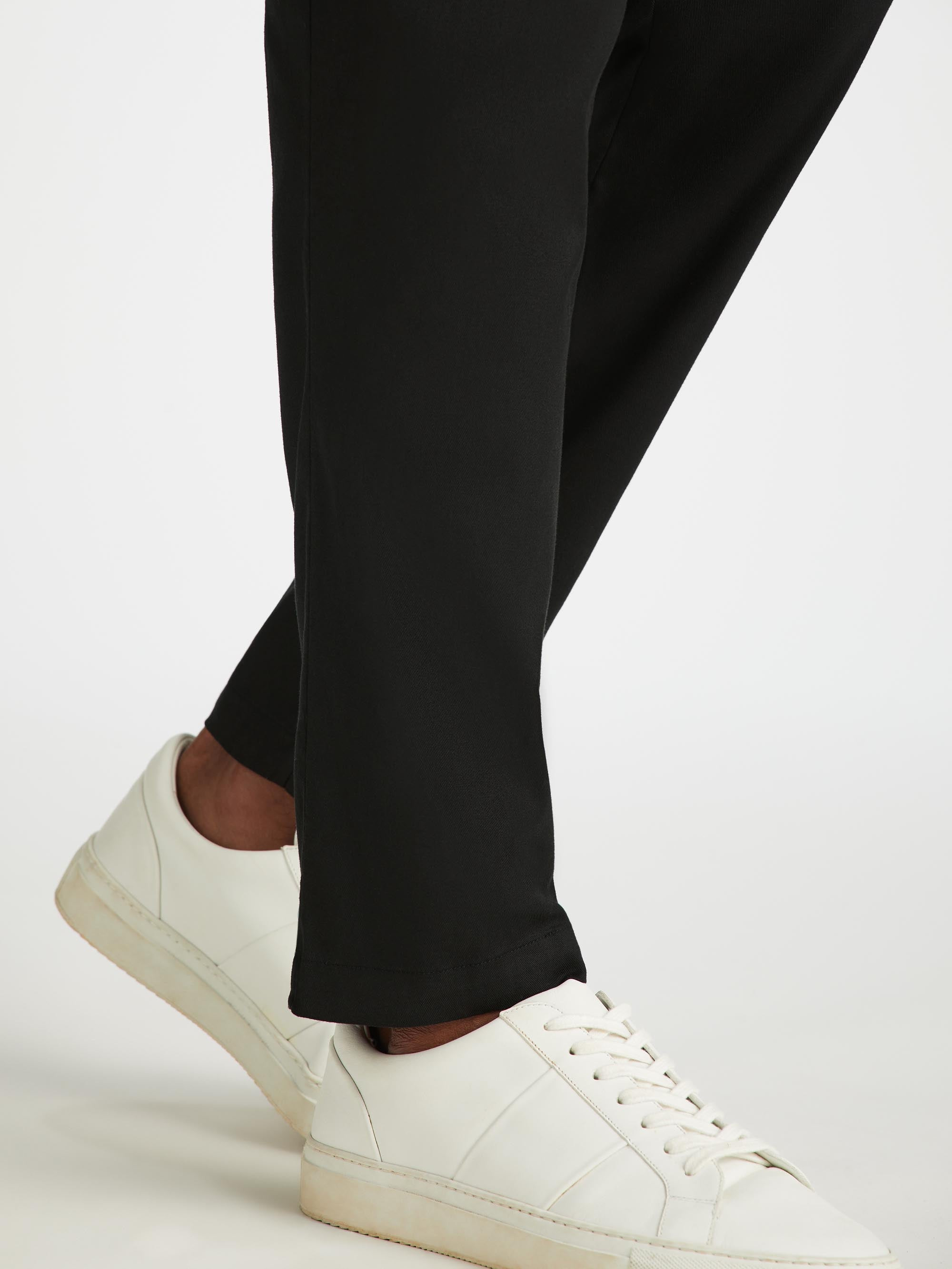 Men's Trousers Harris Lyocell Cotton Black - 7