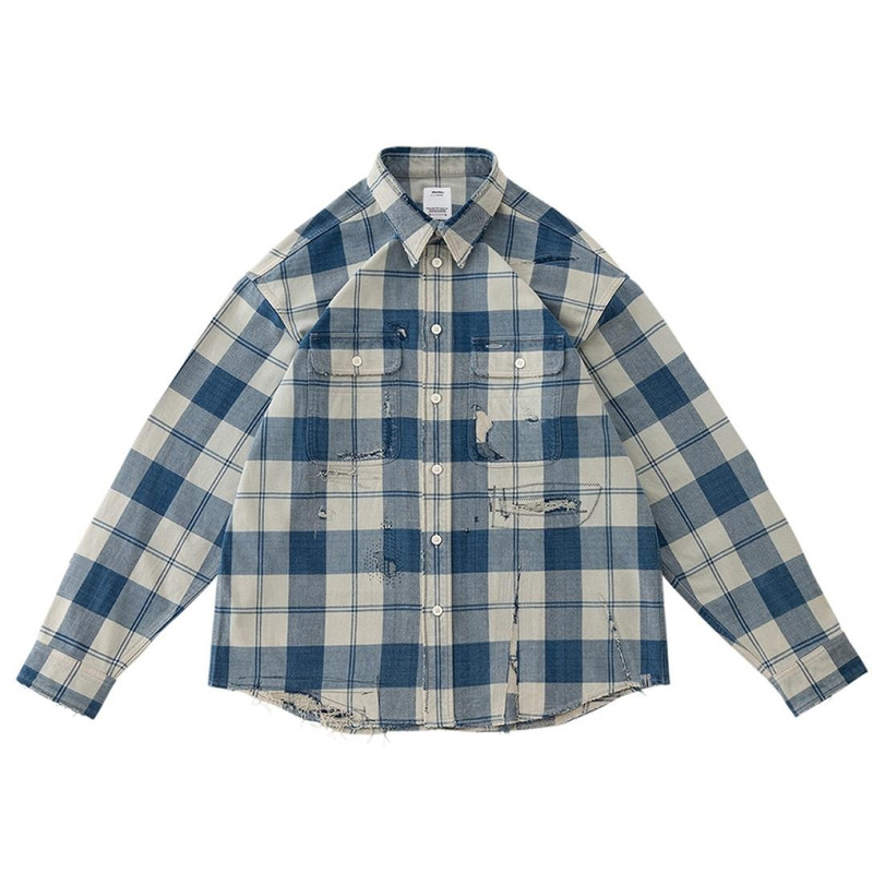 LUMBER CHECK L/S CRASH IVORY - 1