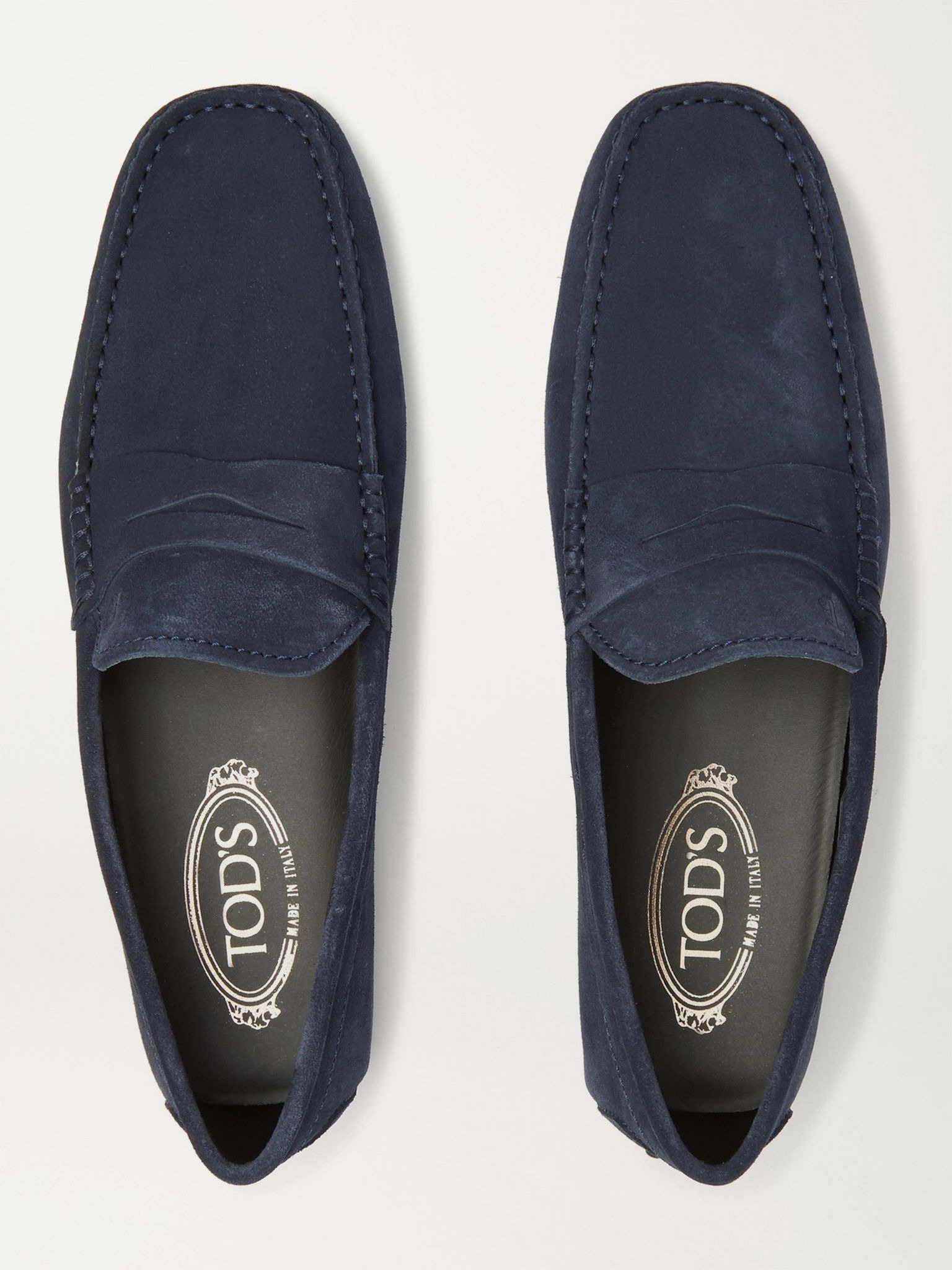 Gommino Suede Driving Shoes Navy - 6