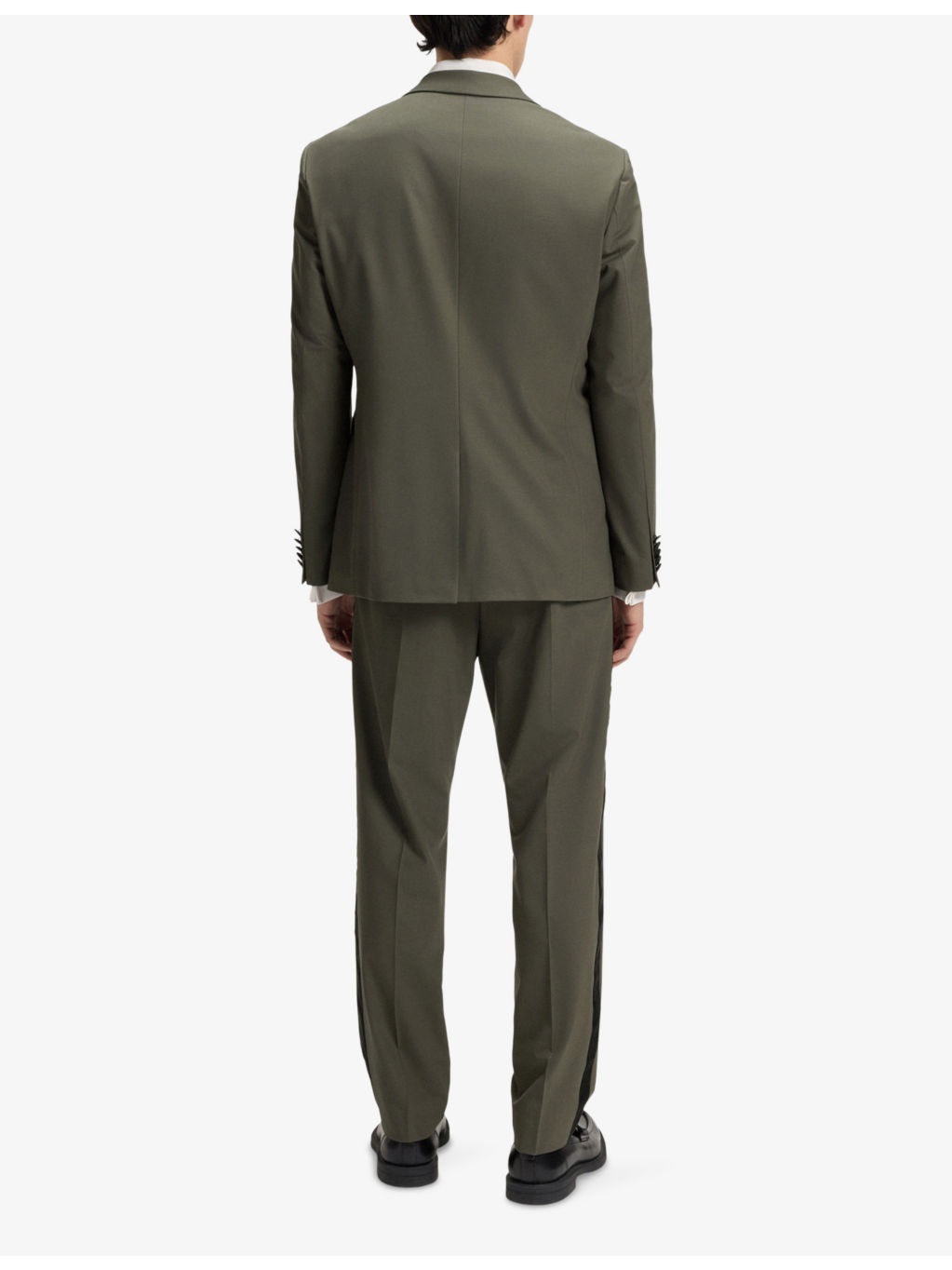 Contrast-Trim Regular-Fit Stretch Wool-Blend Suit - 3