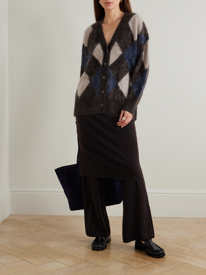 LISA YANG Payton Layered Cashmere Wide-leg Pants outlook