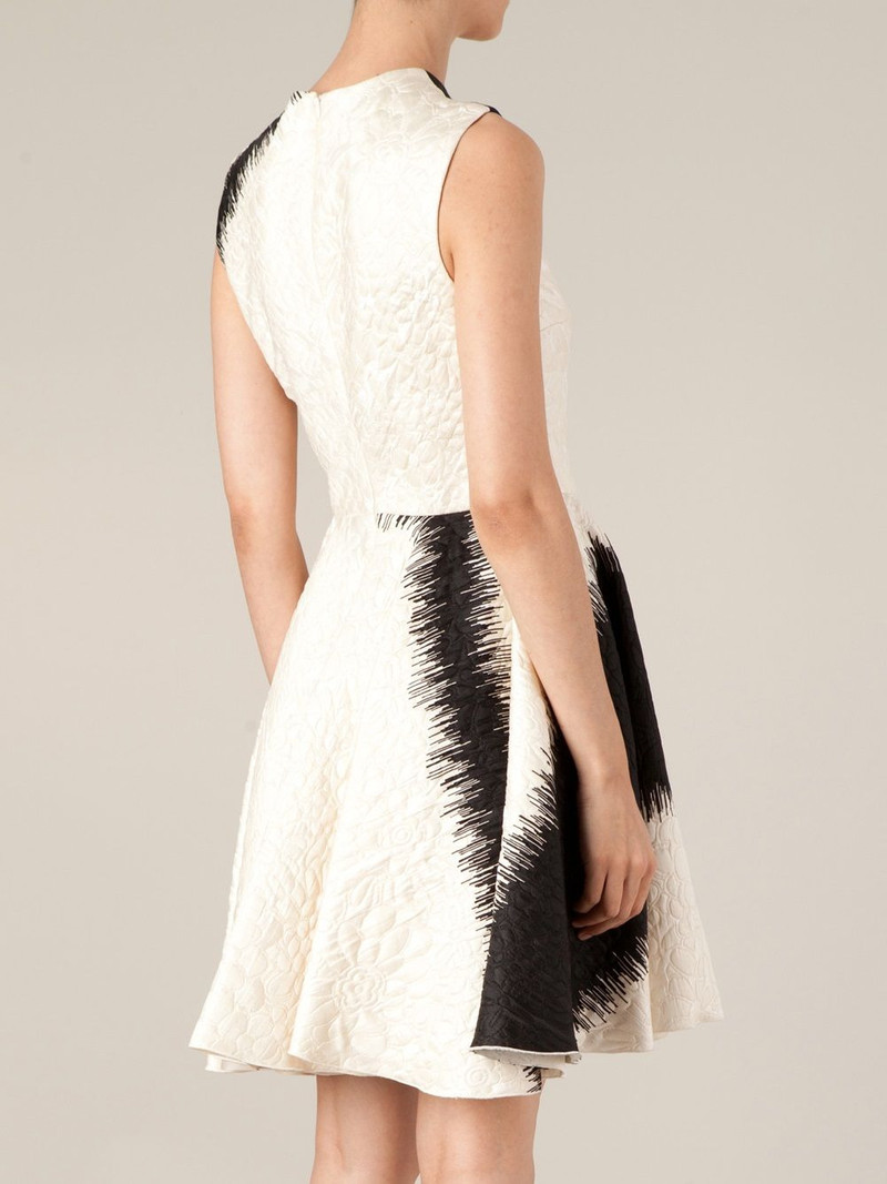 printed flared dress 4