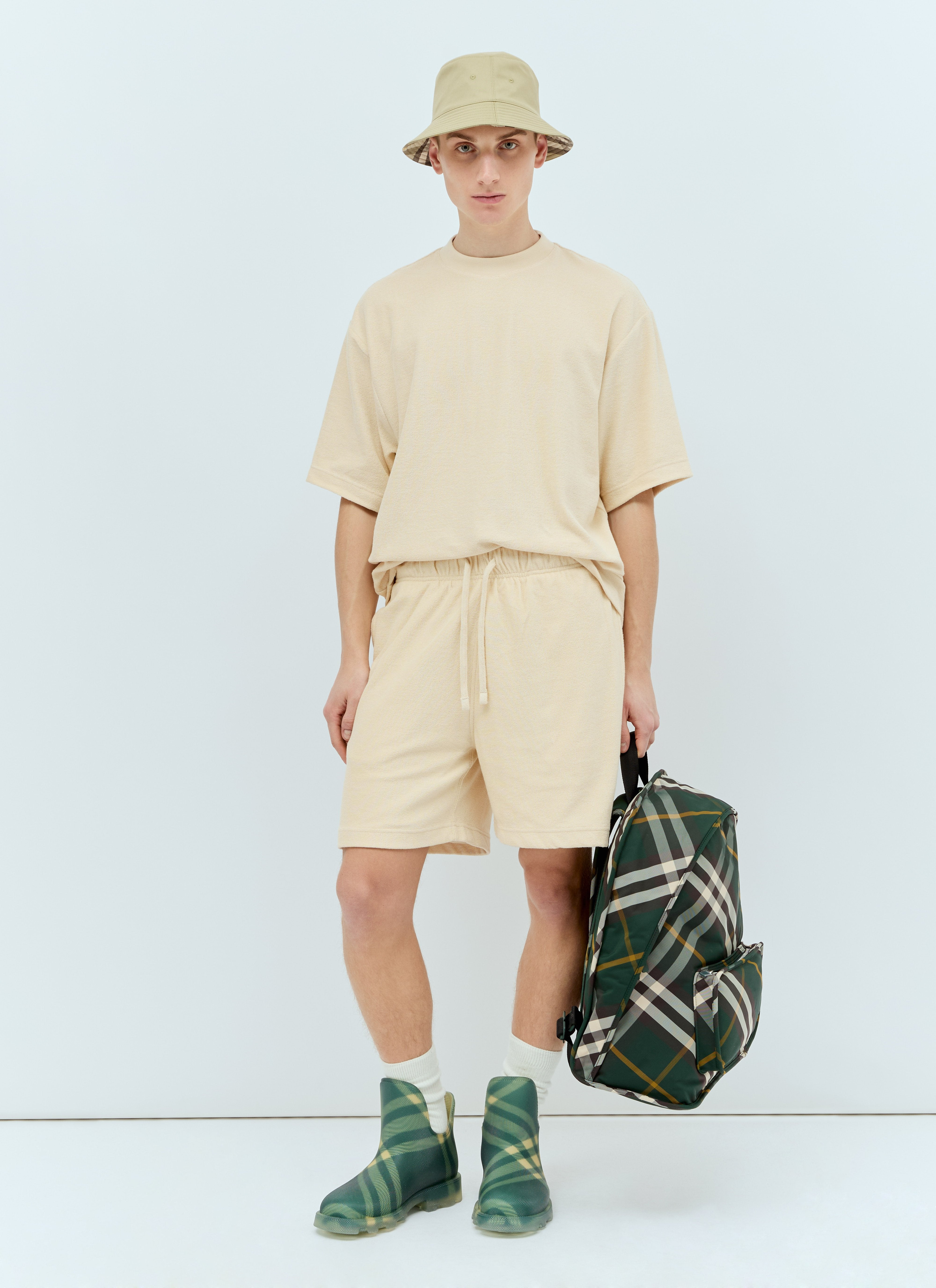Burberry Men Cotton Towelling Shorts - 2
