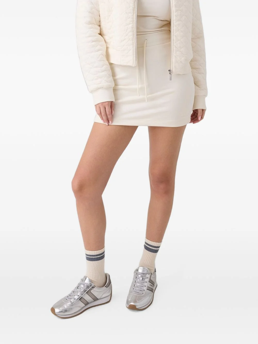 drawstring mini skirt - 1