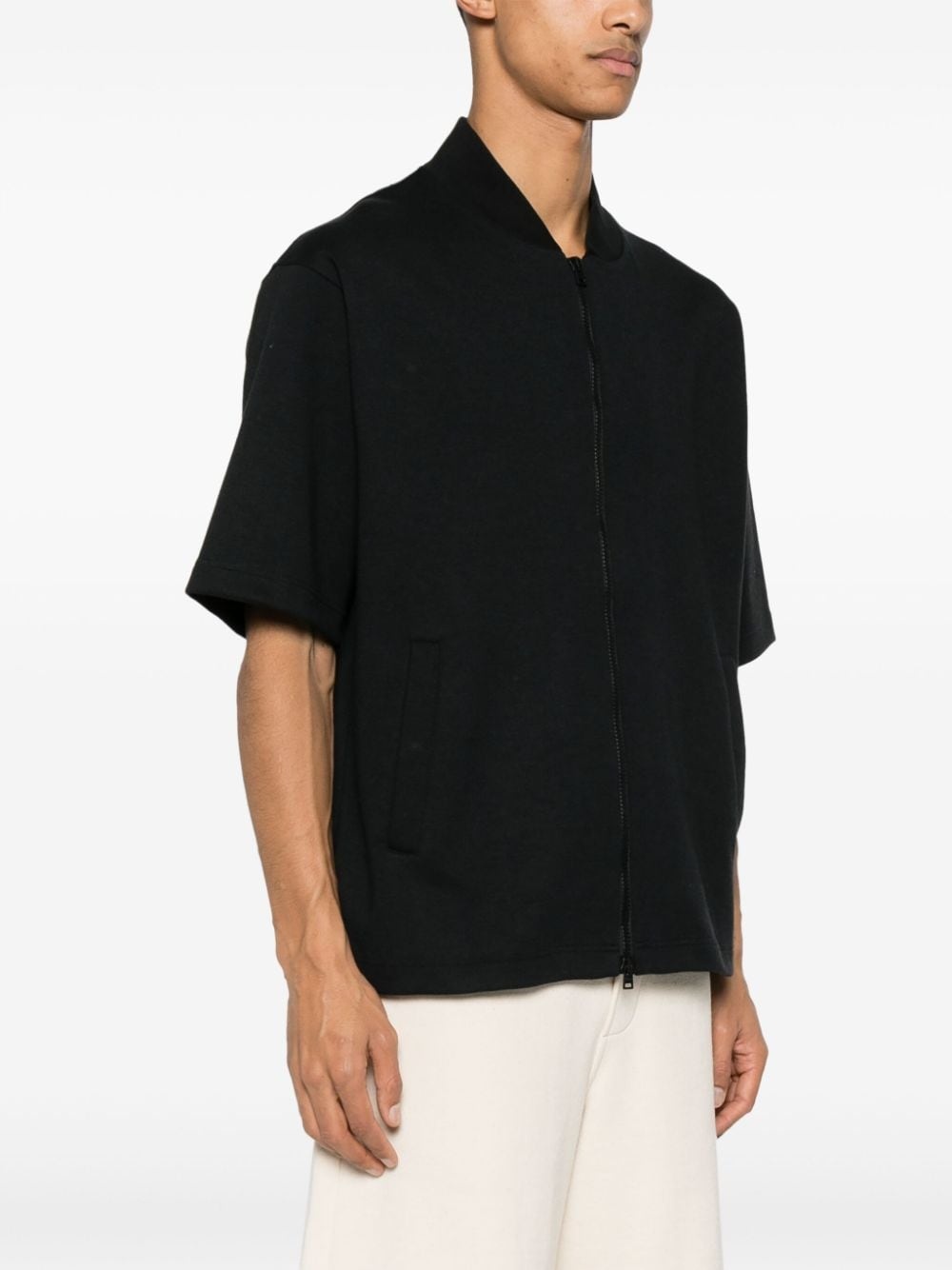 short-sleeves zipped sweatshirt - 3