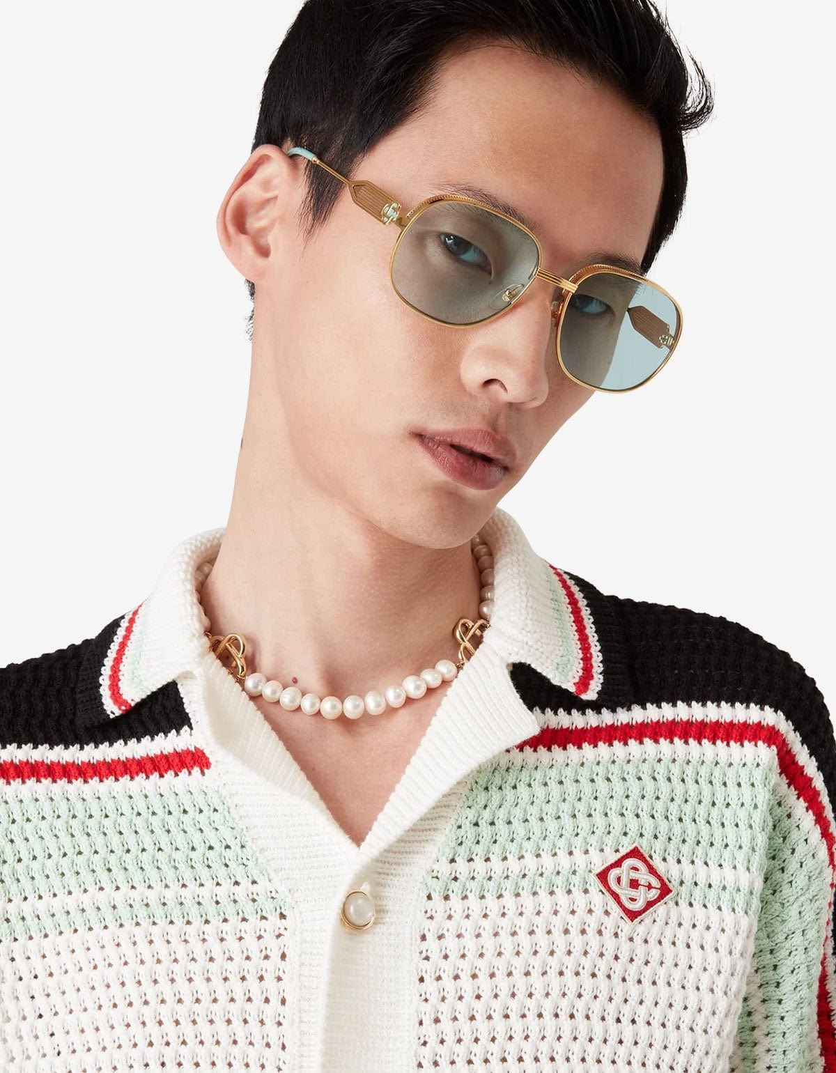 Casablanca Multicolour Cotton Tennis Crochet Shacket - 5