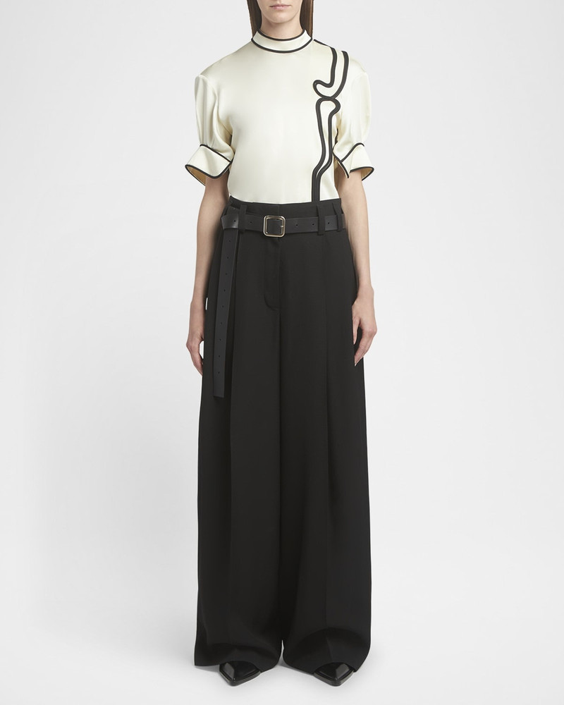 Jil Sander Voluminous Pleated Wide-Leg Pants outlook