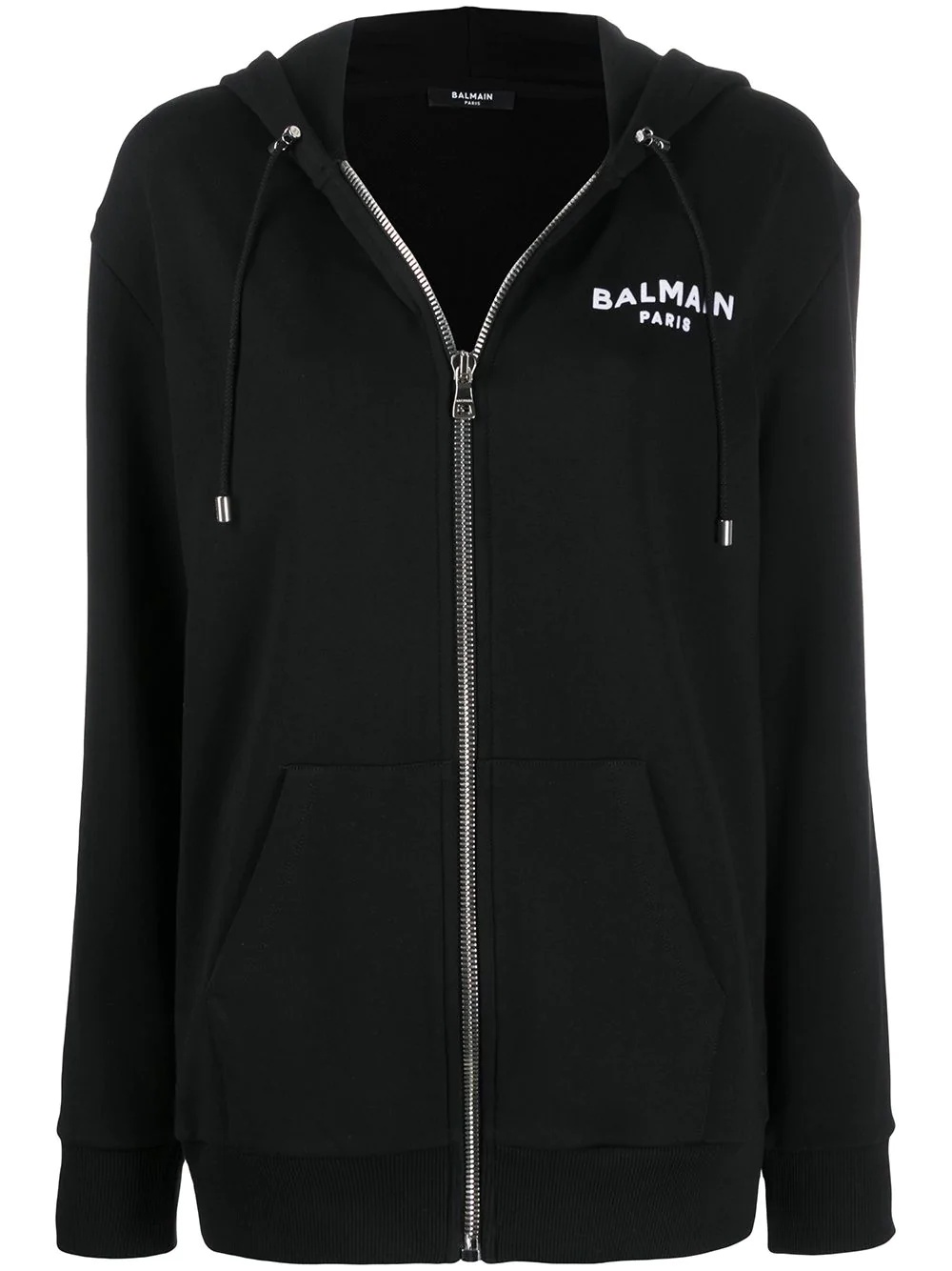 logo zipped hoodie - 1