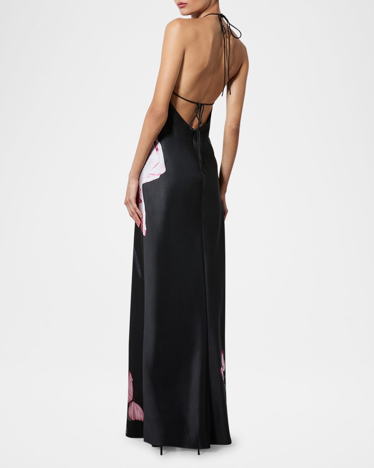 Alice + Olivia Montana Maxi Gown with Detachable Scarf