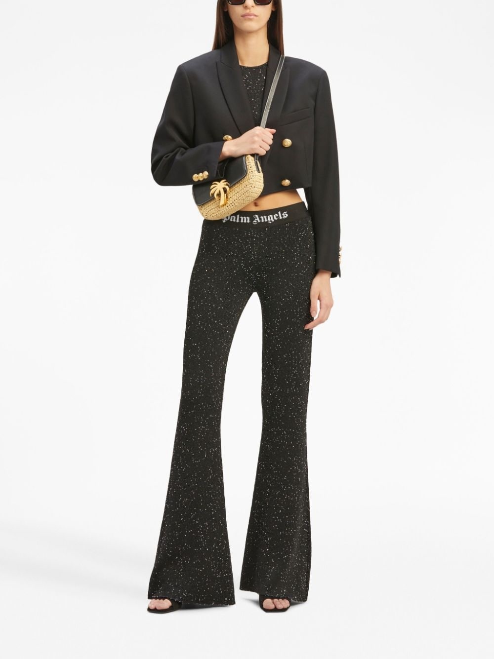 cropped double-breasted blazer - 2