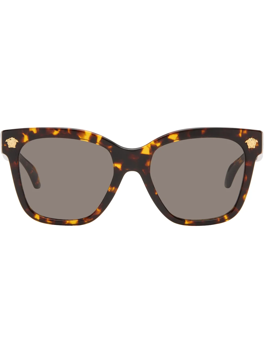 Brown Medusa Wide Sunglasses - 1