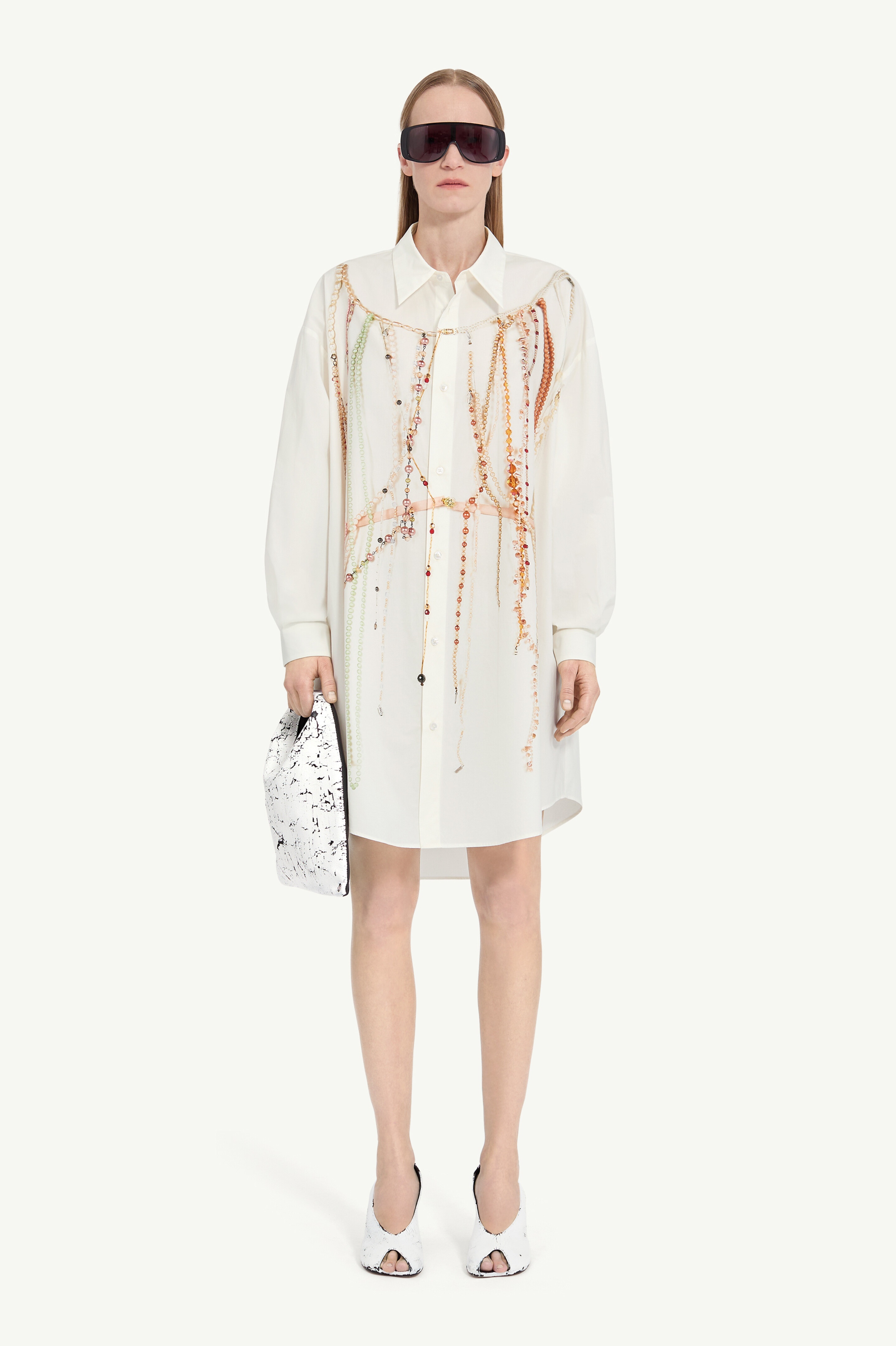MM6 Maison Margiela Pearl Shirt Dress | REVERSIBLE