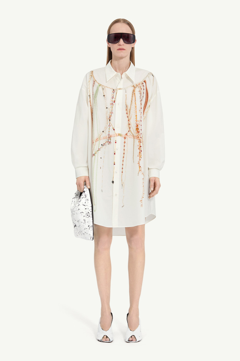 MM6 Maison Margiela Pearl Shirt Dress outlook