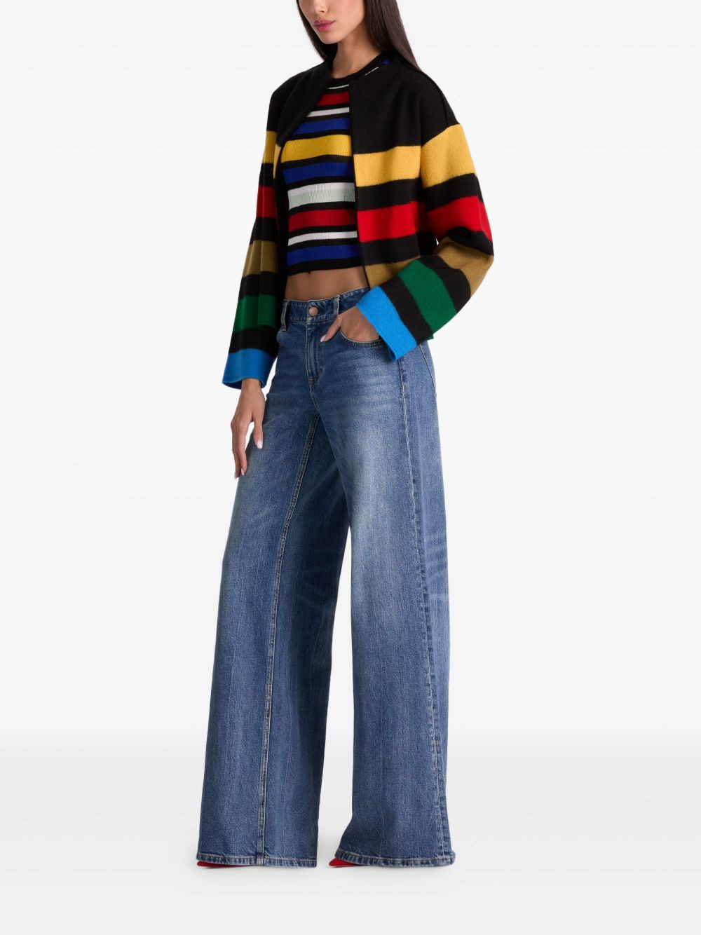Pearson striped collared sweater jacket - 3