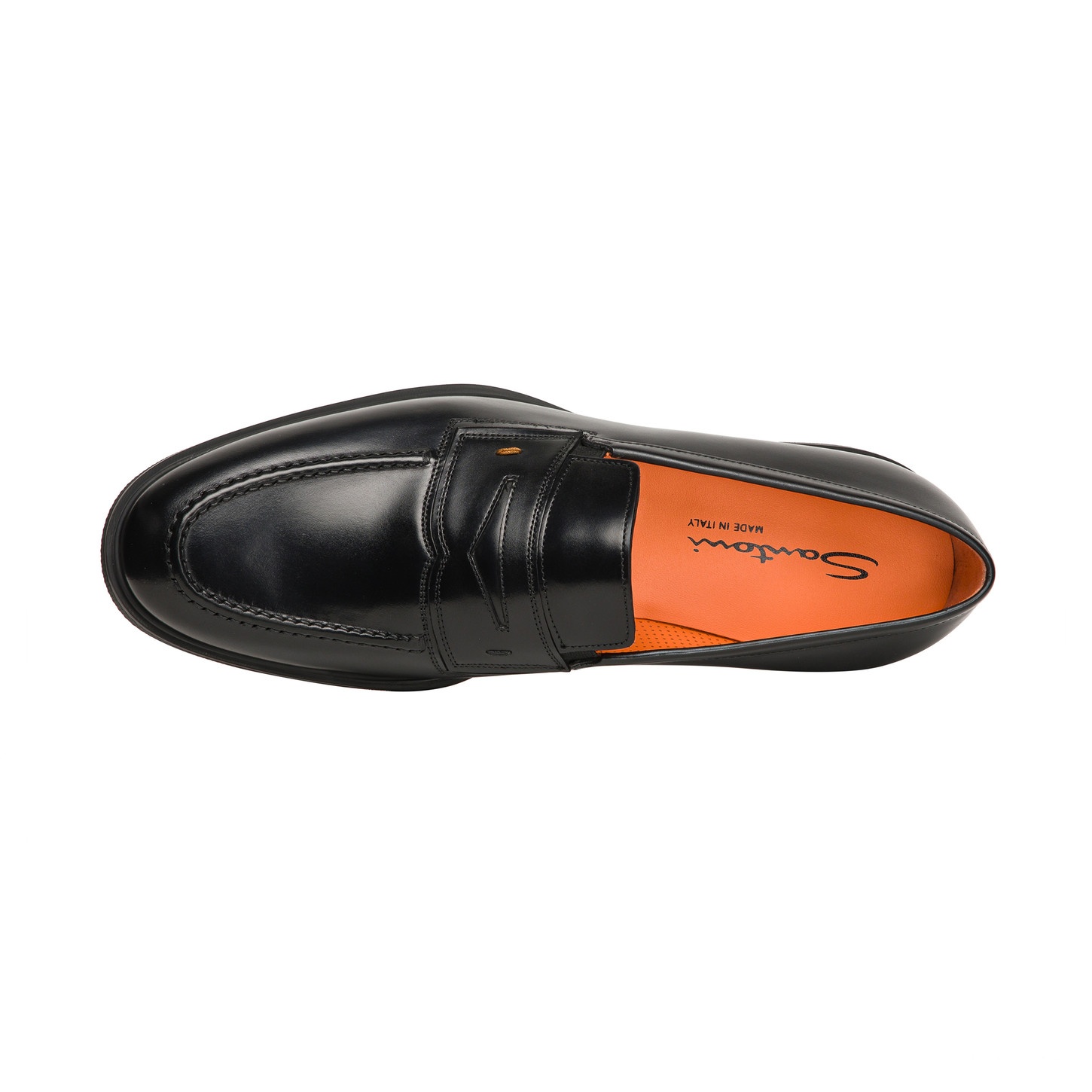 Men's black leather Easy loafer - 5