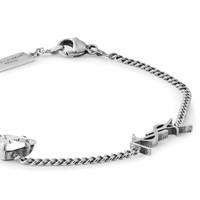 ★Saint Laurent★ Cassandre Rhinestone Charm Bracelet Crysta SAINT LAURENT RHINESTONE CASSANDRE CHARM BRACELET