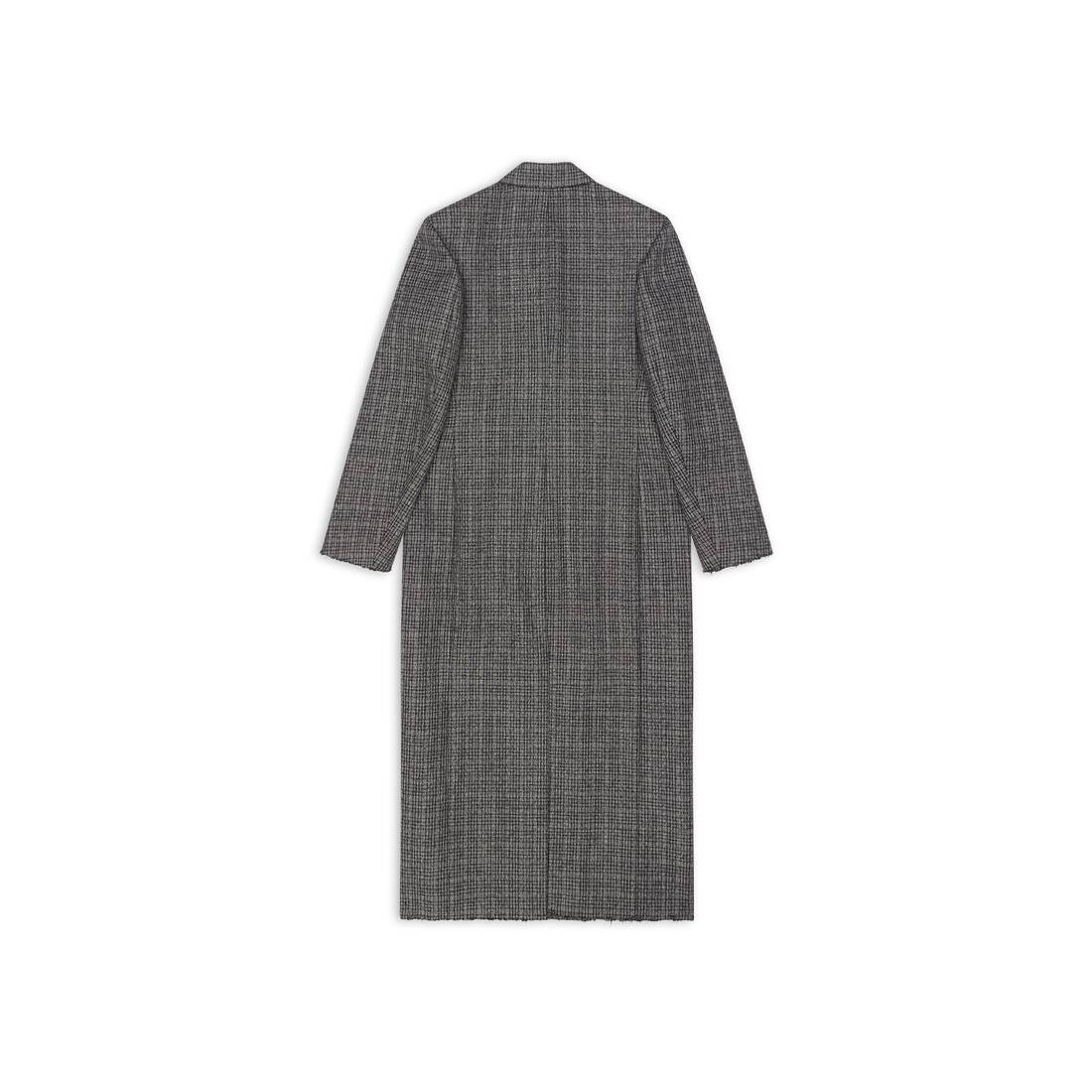 Raw Cut Coat in Black - 5