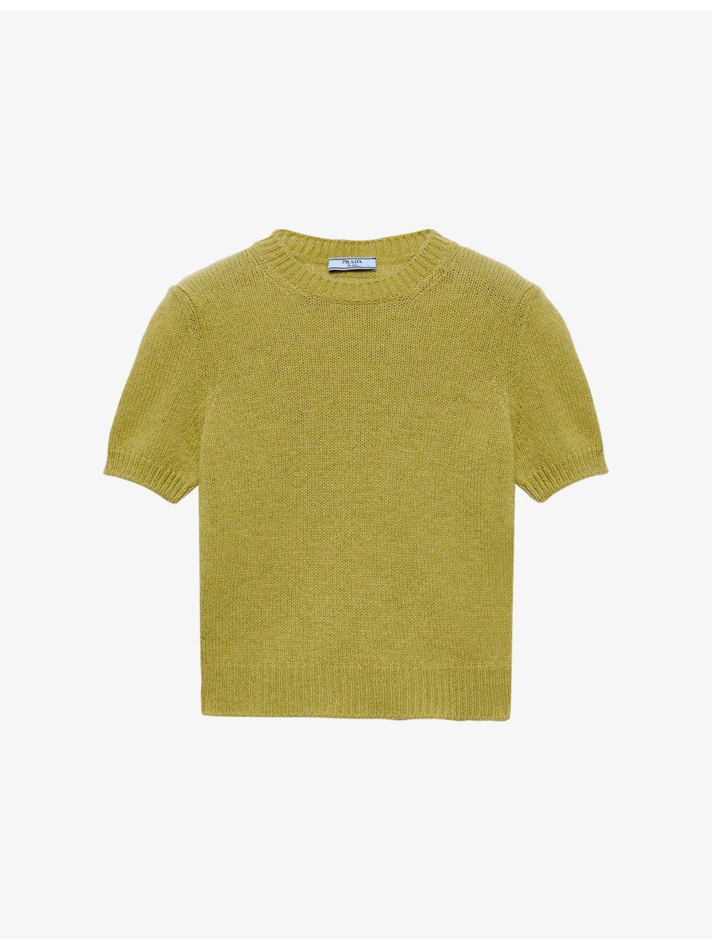 Short-Sleeve Knitted Cashmere Jumper - 1