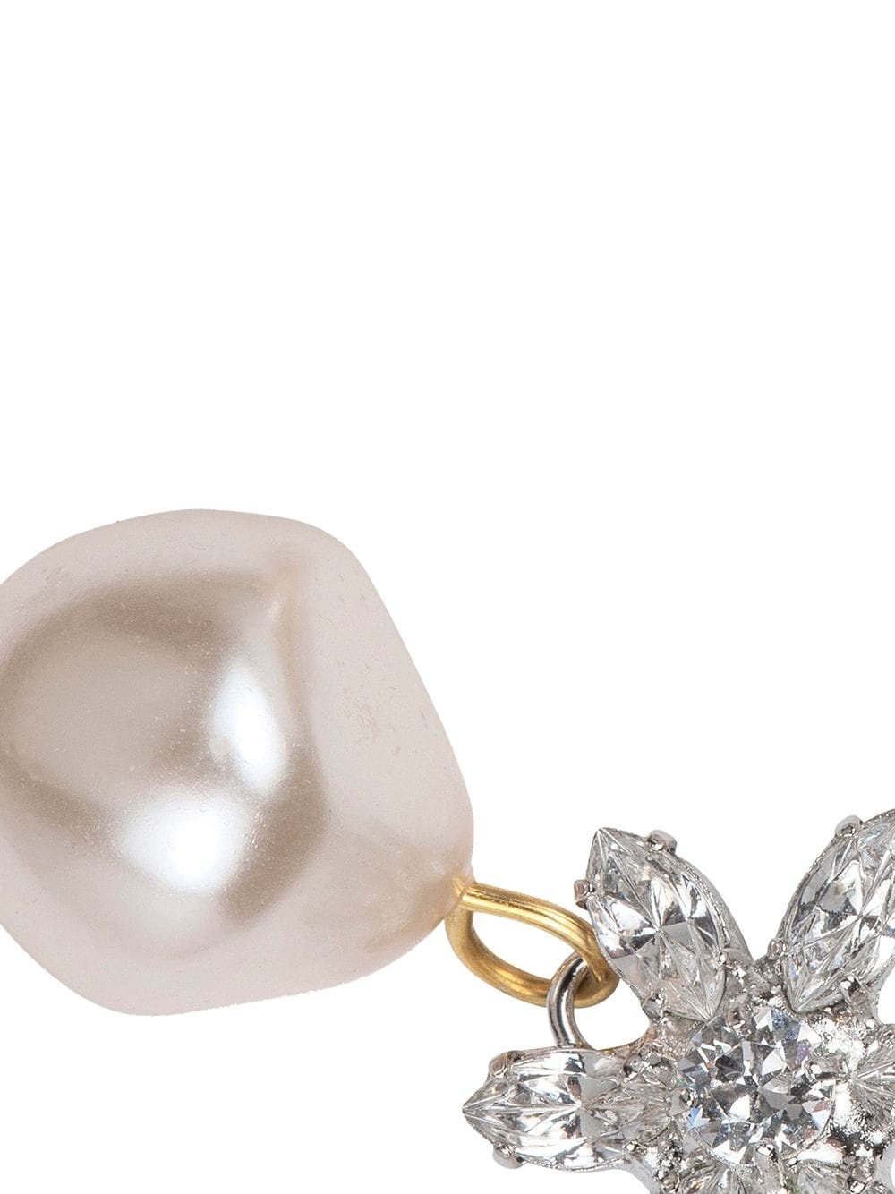 Reiss crystal-flower earrings - 3