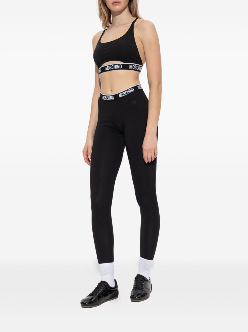 Moschino Z-logo cut-out crop top outlook