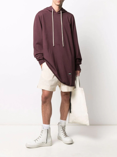 Rick Owens DRKSHDW long drawstring hoodie outlook