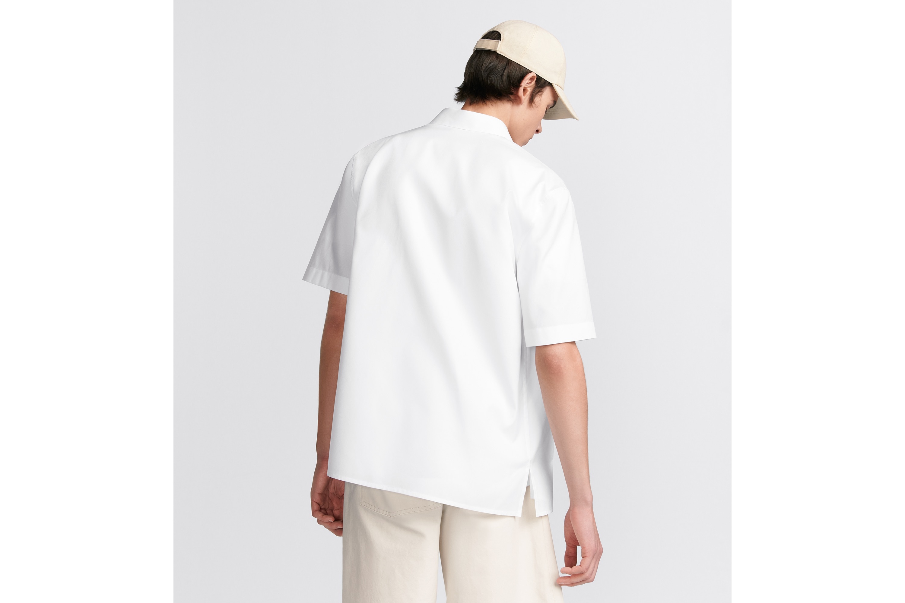 CD Heart Embroidered Short-Sleeved Shirt - 4