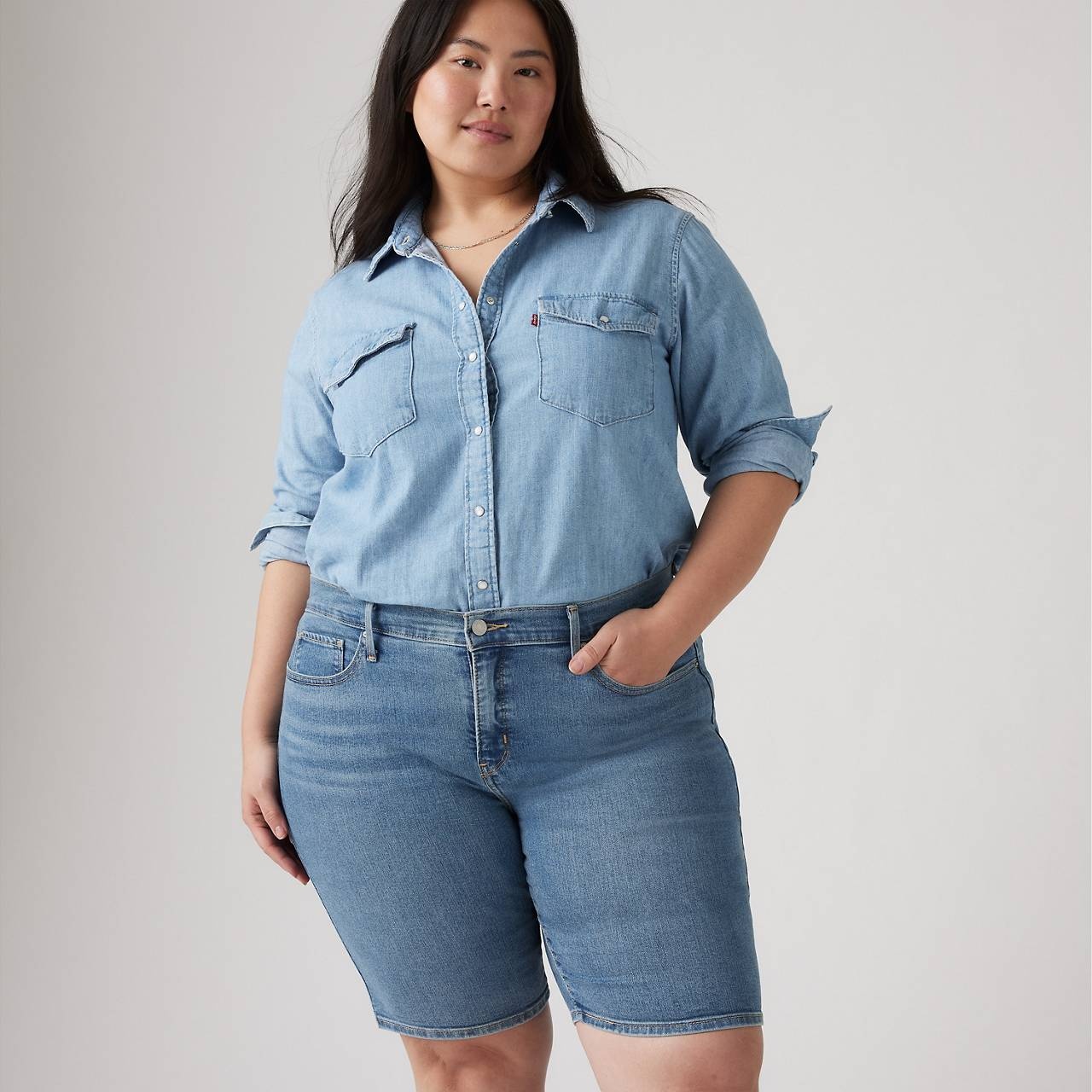 SHAPING BERMUDA WOMEN'S SHORTS (PLUS SIZE) - 5