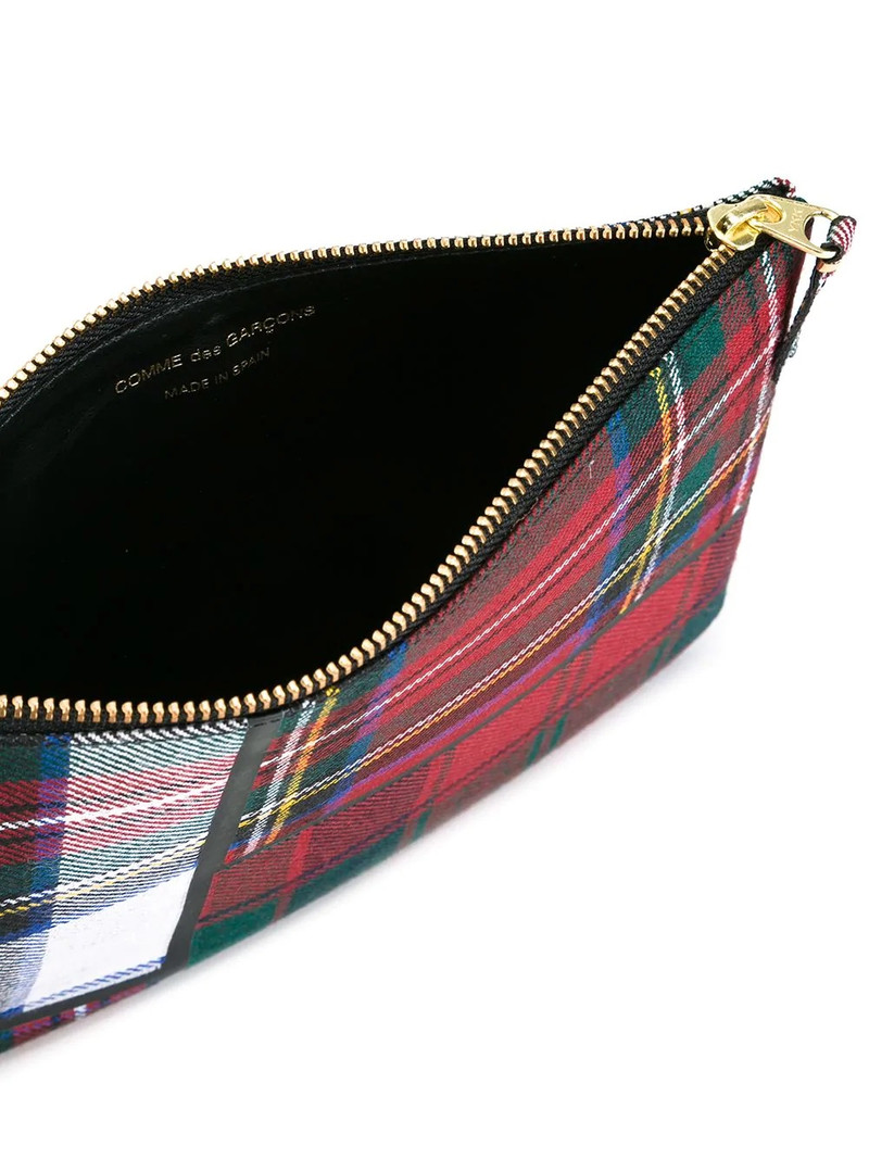 tartan-patchwork clutch 5