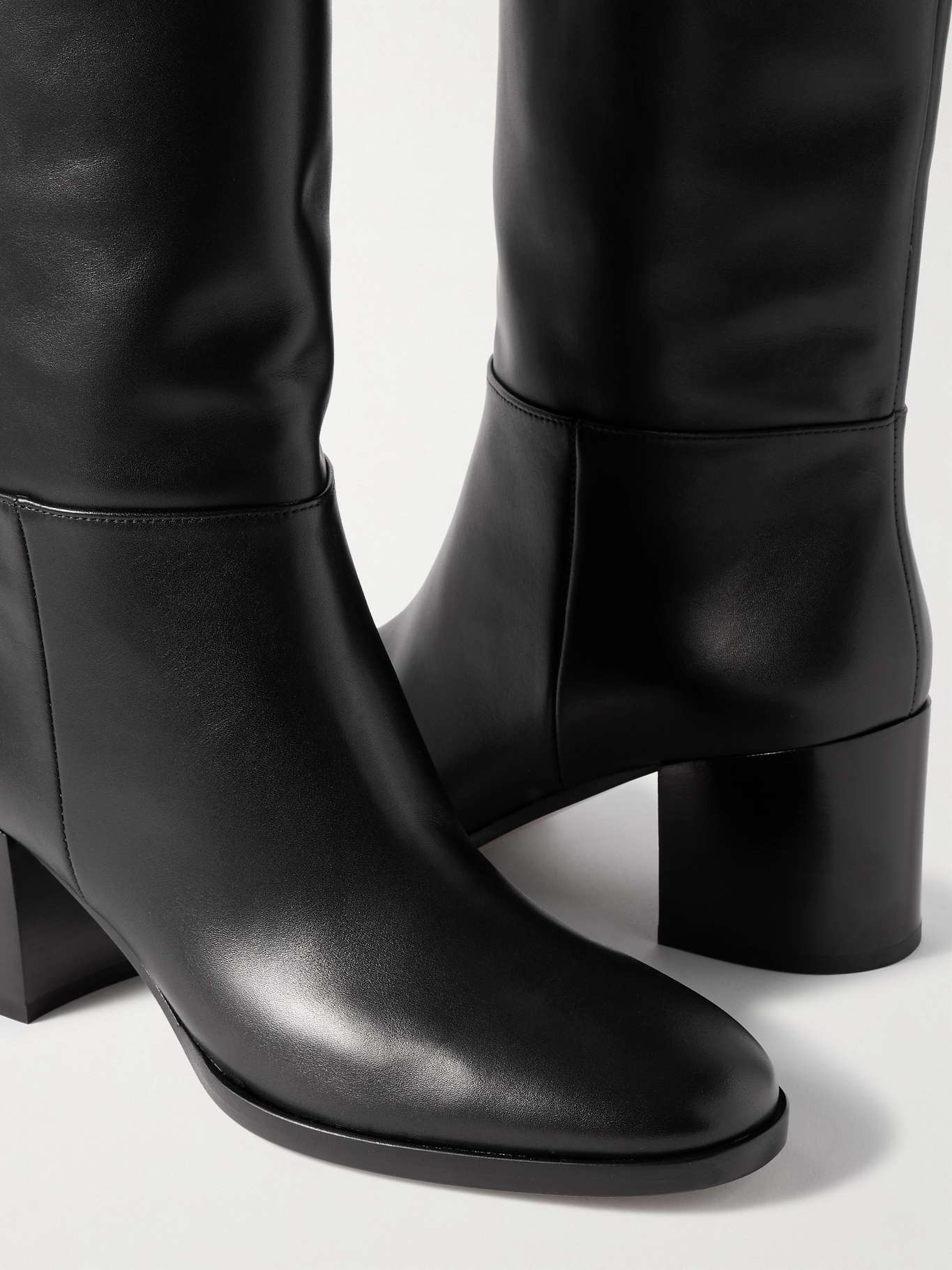 Vitello Glove 60 leather knee boots - 4