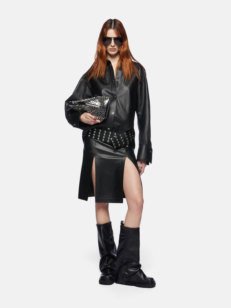 THE ATTICO "ELIZA'' BLACK SHIRT outlook