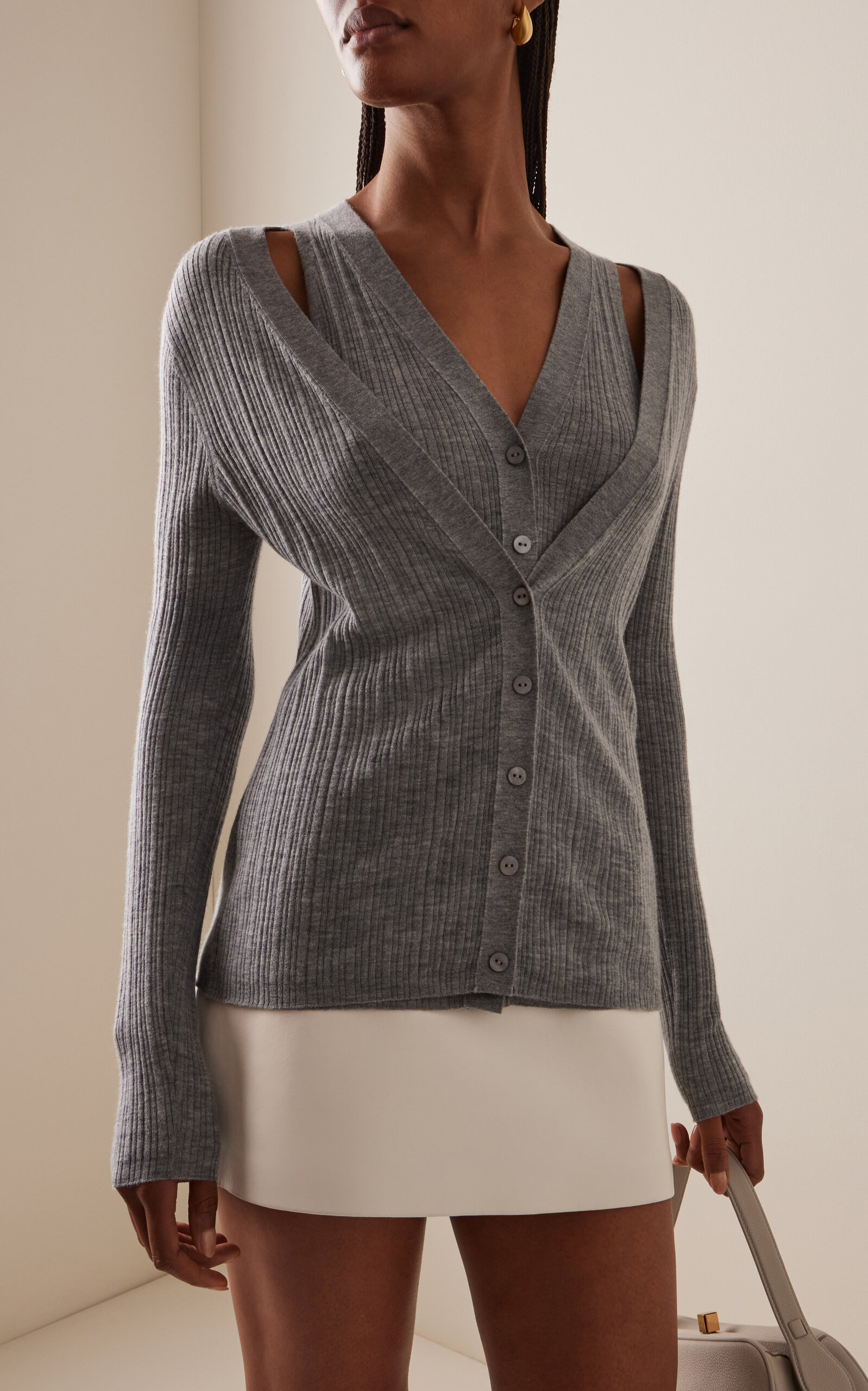 Vanna Cashmere Cardigan grey - 2