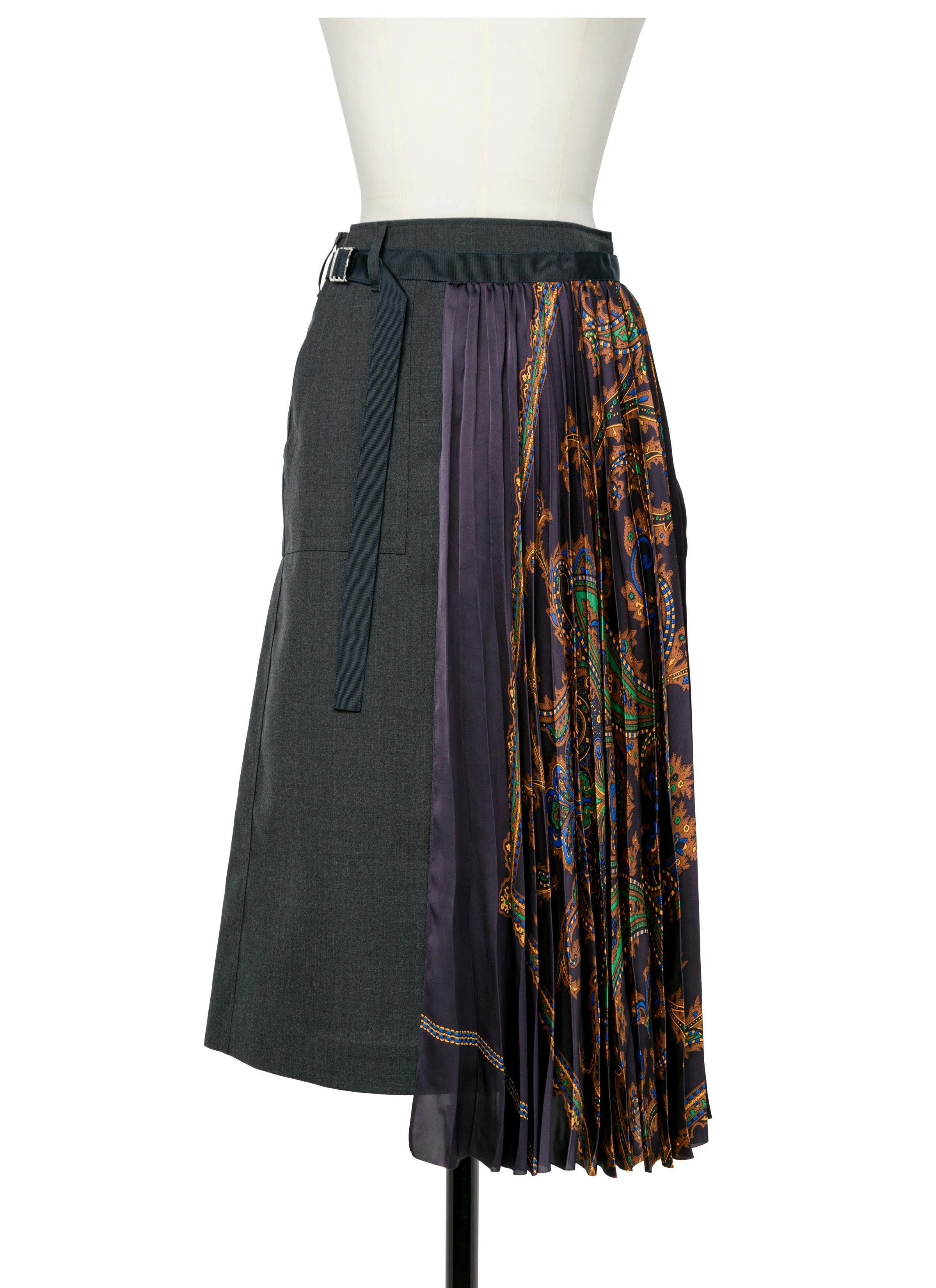 Suiting x Paisley Print Skirt - 1