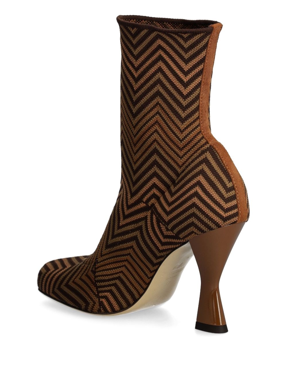 zigzag-pattern boots - 3
