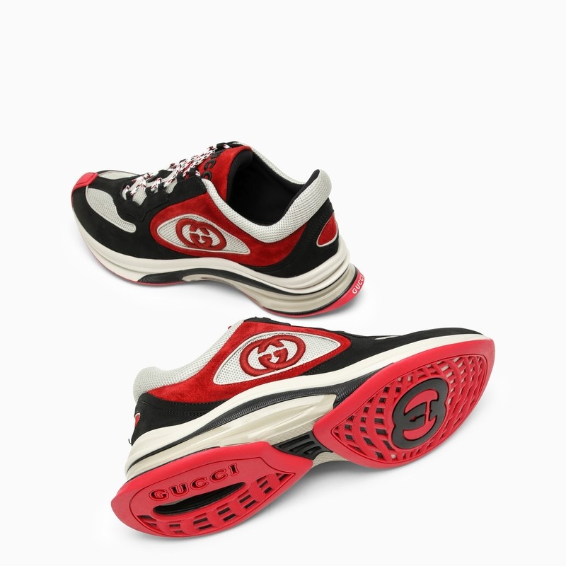 Gucci Low Run Black And Red Trainer Men - 5