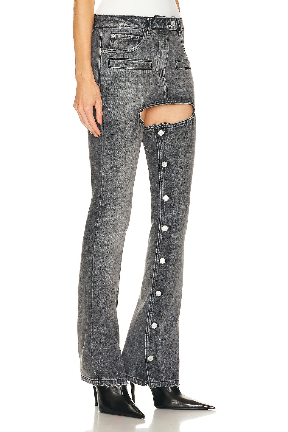 Chaps Black Denim Pant - 2
