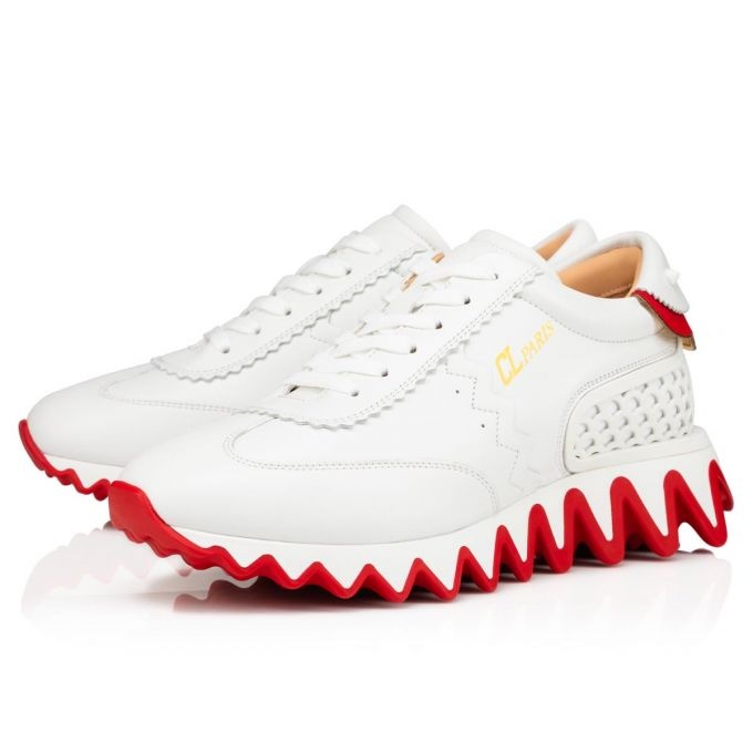 Christian Louboutin Loubishark Donna Leather Red Sole Runner