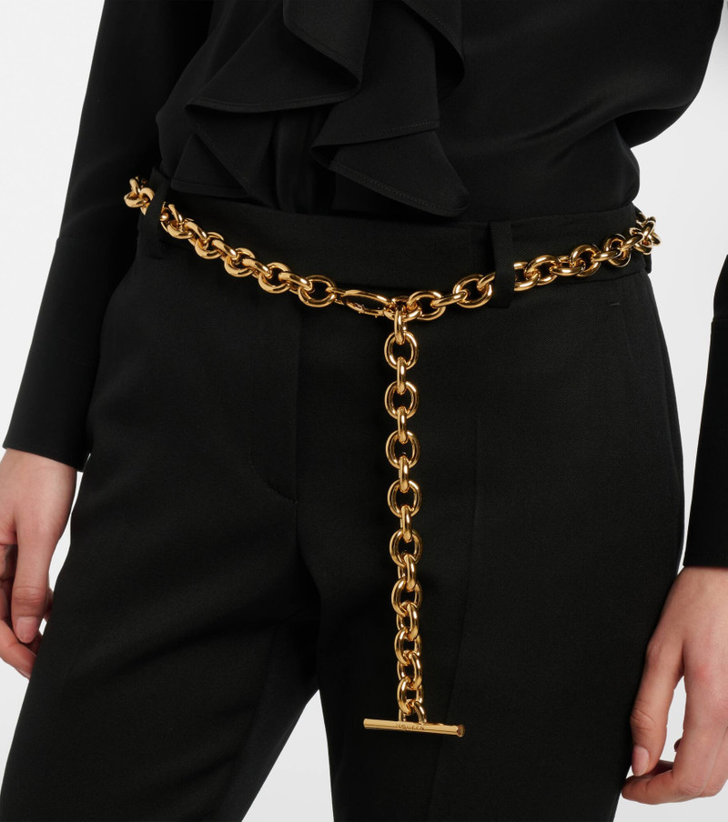 Alexander McQueen T-Bar chain belt outlook