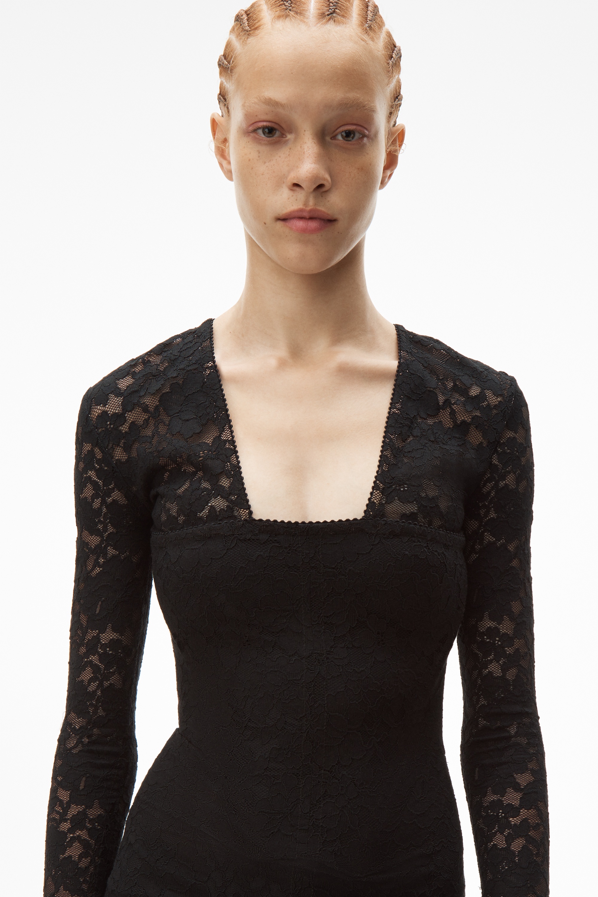 ASYMMETRIC LACE DRESS - 5