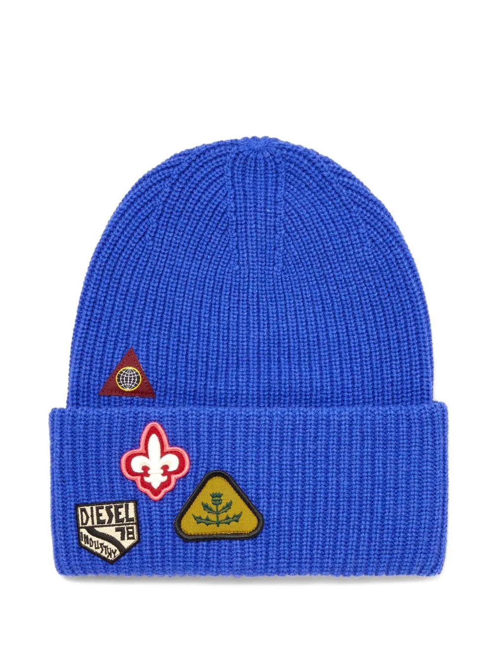 K-Phat patch-detail ribbed-knit beanie hat - 1